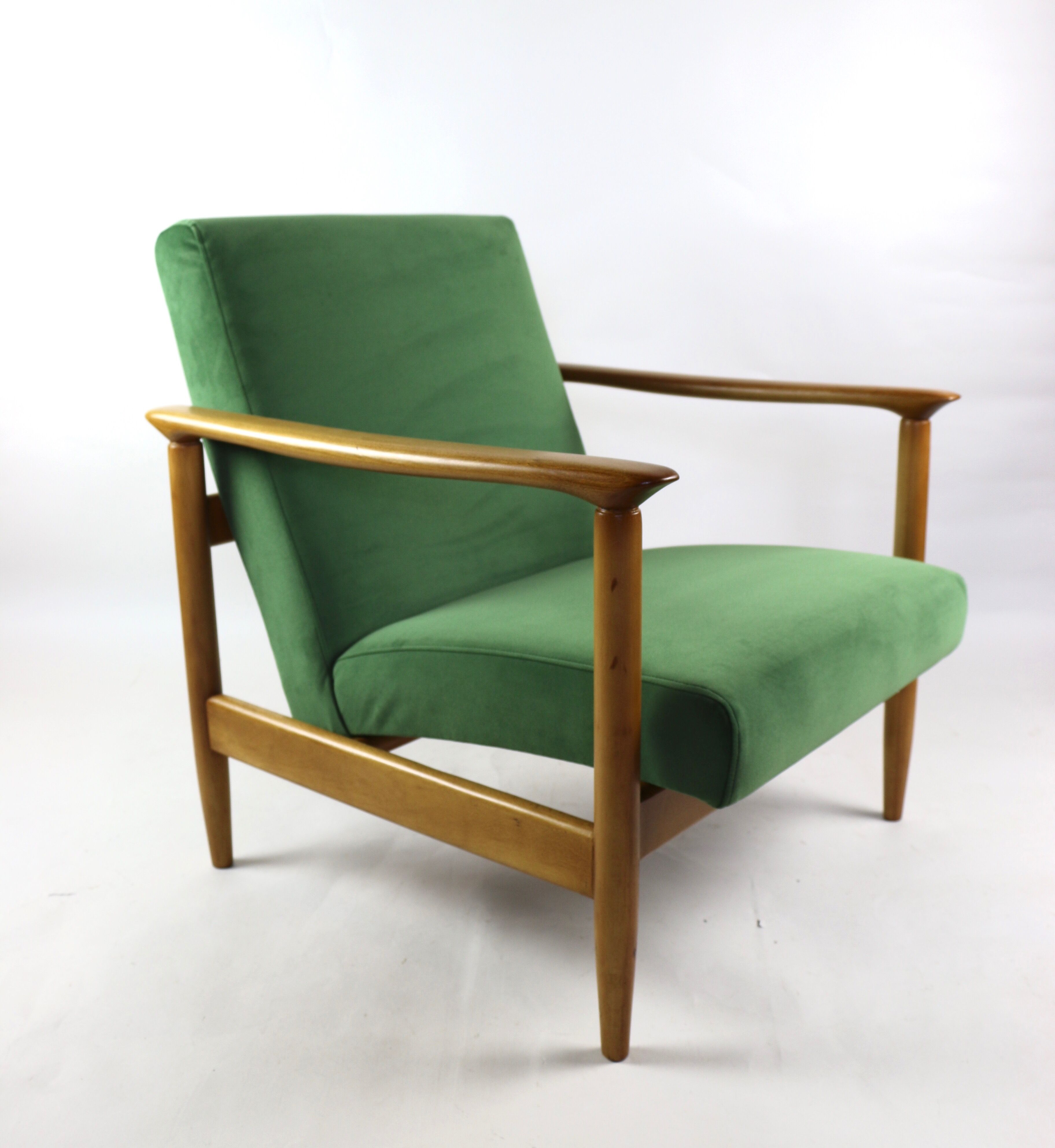 Fauteuil vert par Edmund Homa, années 1970