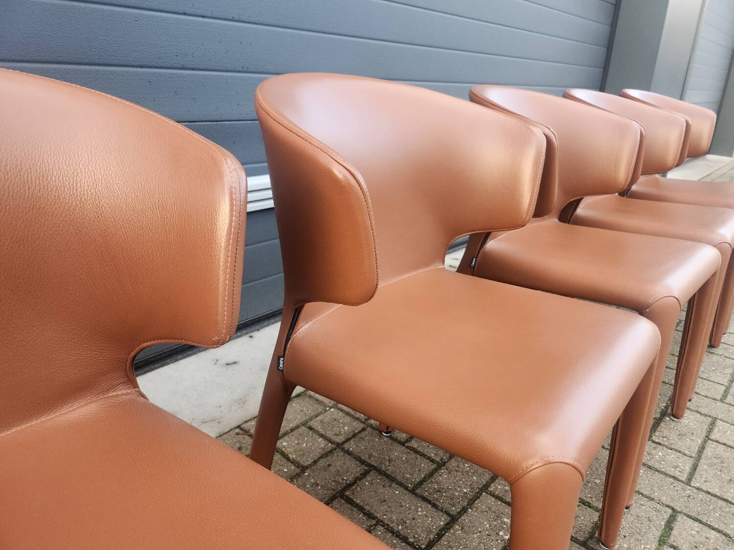 Cassina Hola 367 - set of 6 dining chairs by Hannes Wettstein