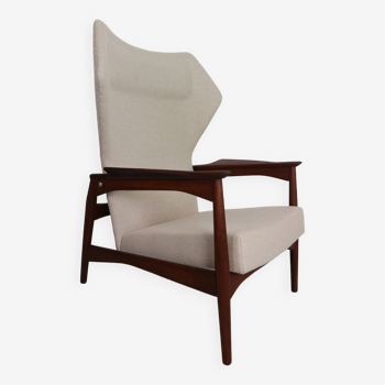 Fauteuil Wingback en teck, par Ib KOFOD LARSEN