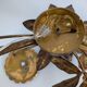 Golden leaf wall light 1970