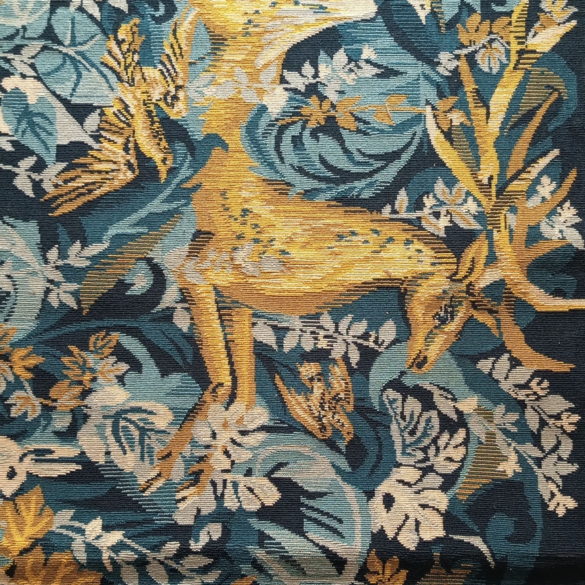 Aubusson wall tapestry signed by Hervé Leroy