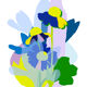 African daisy - limited edition illustration, a4 format (veridis quo, elisa brouet)