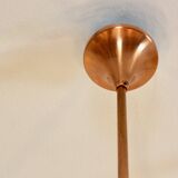 Lustre en cuivre et verre soufflé à la main par Ott International