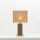 Italian brass and canning lamp, 1970