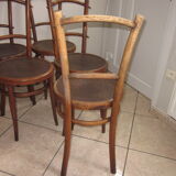 Set of 5 bistro chairs from the 30s