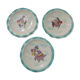 3 plates Cérenne Vallauris Les Pisces