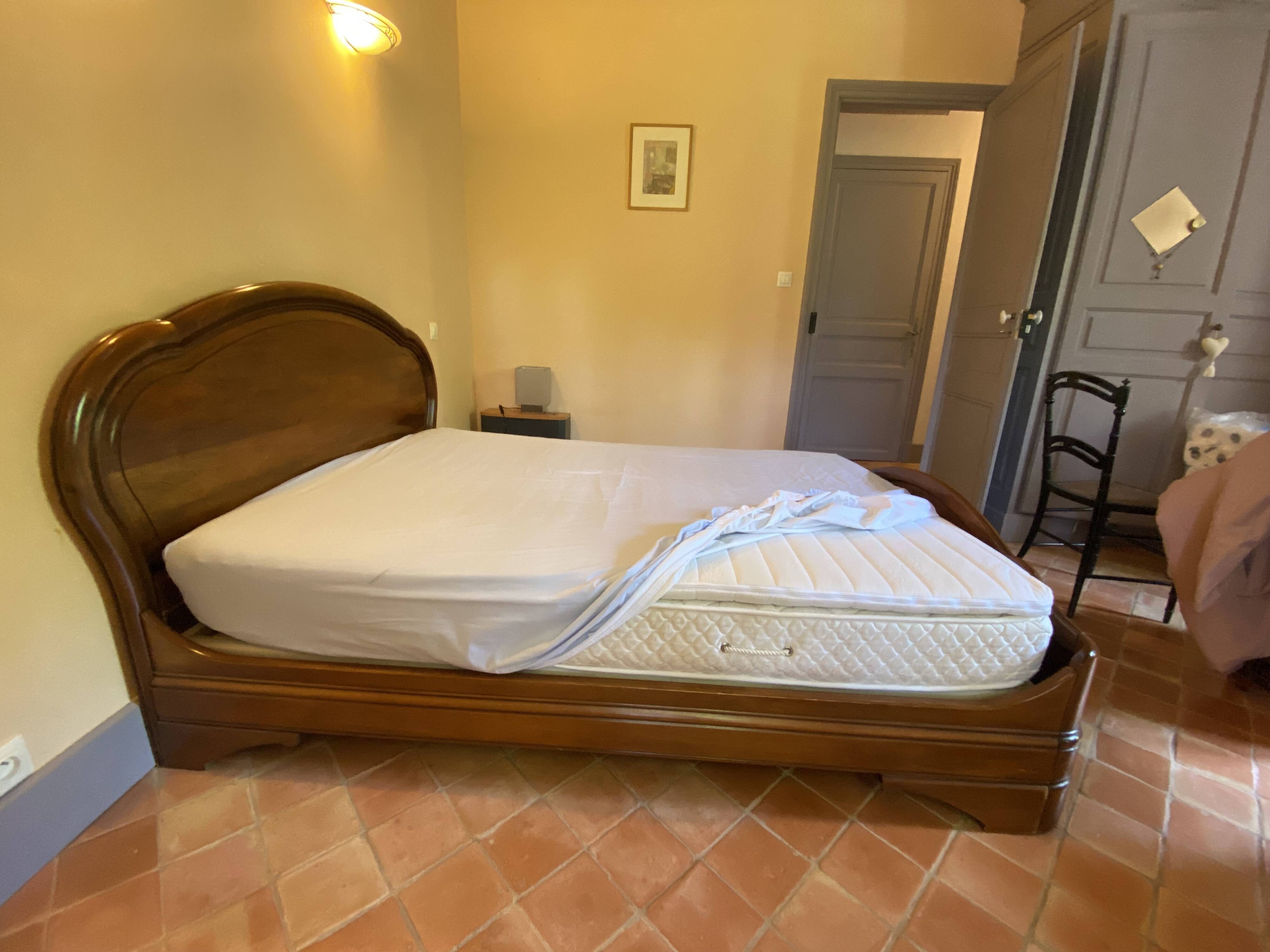 Solid cherry wood bed