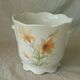 Cache pot in earthenware tiger lily St Michael England