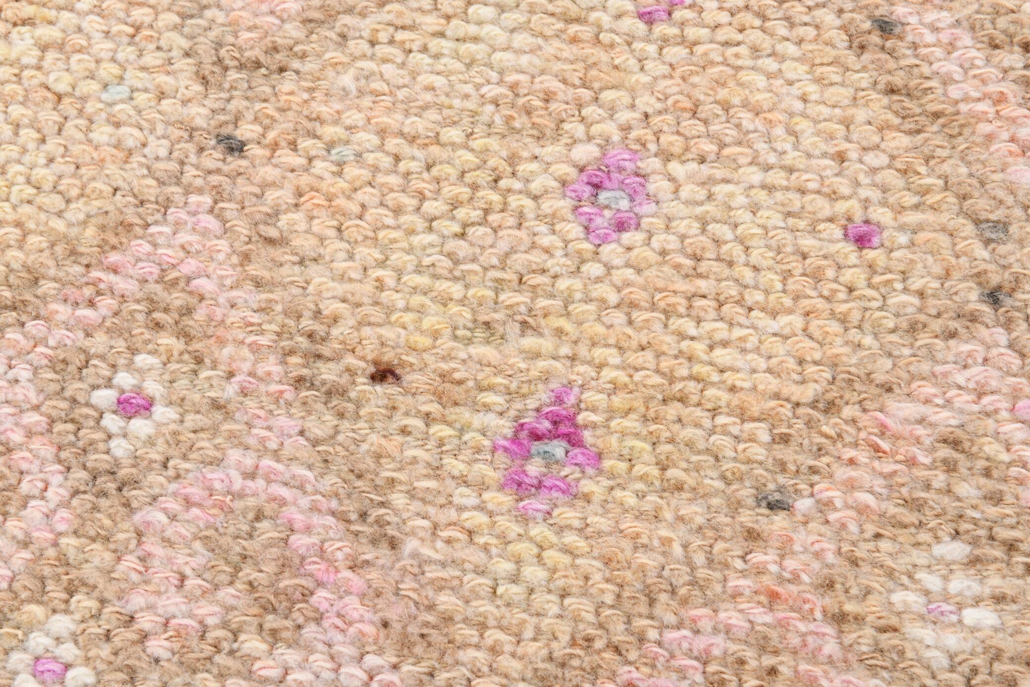 Vintage Super Soft Pink Runner Rug, 85x394Cm