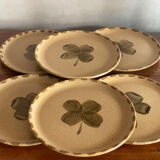 Sarreguemines clover dessert plates