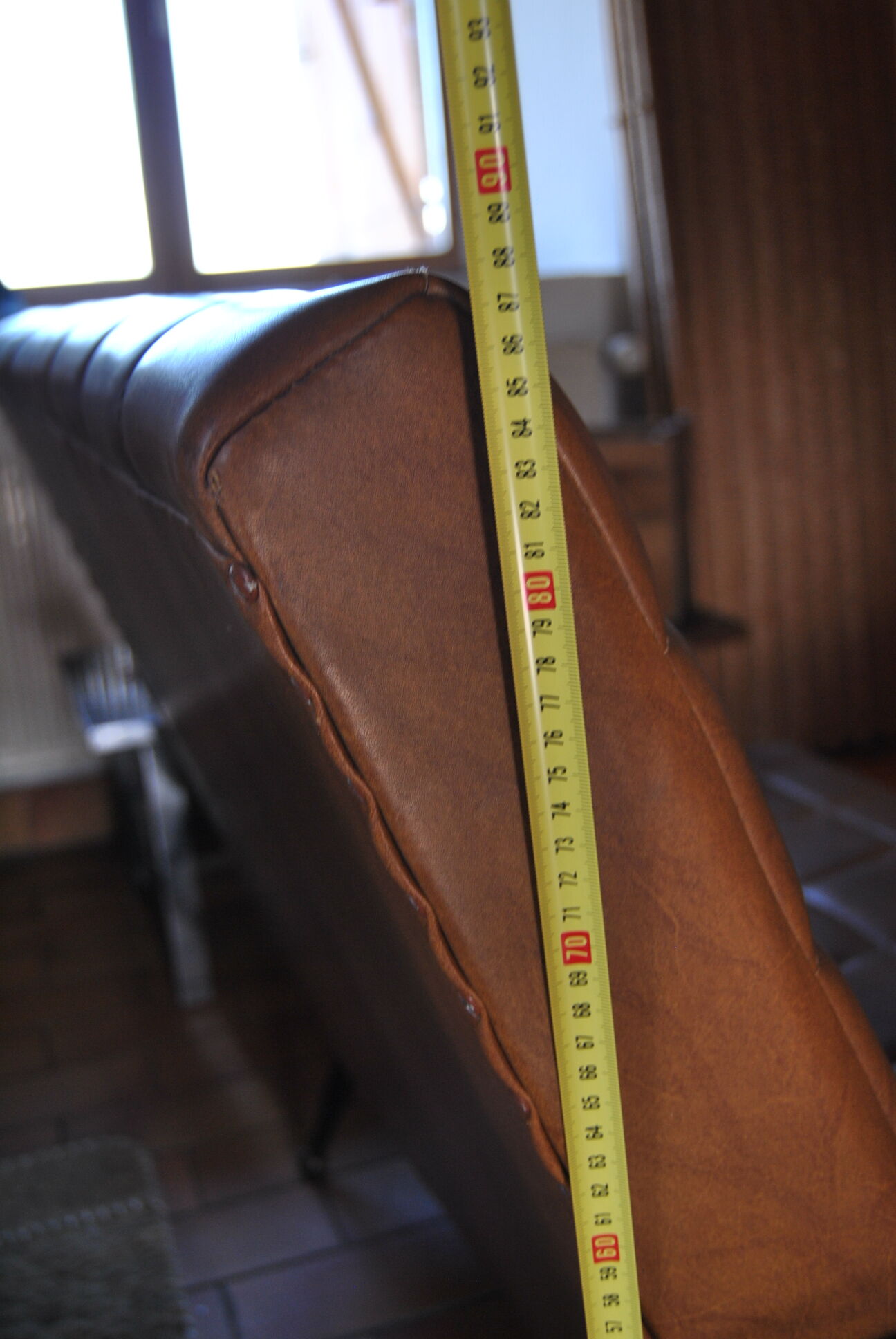Sofa bench skai camel 50s