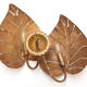 Applique italienne à feuilles tropicales, 1970