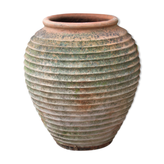 Old and big terracotta jar