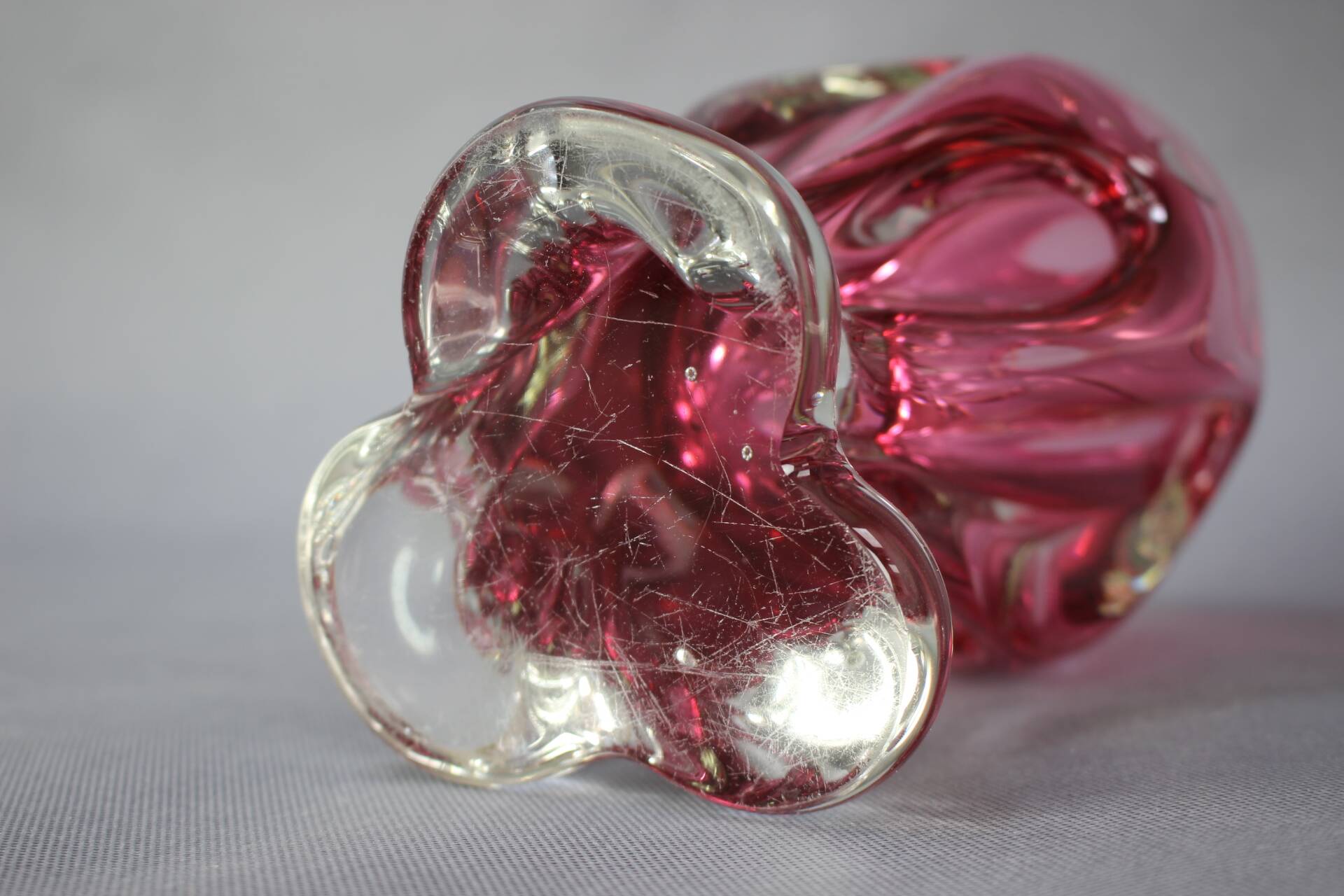 Bohemian Art Glass Vase by Josef Hospodka, Czechoslovakia, 1960s