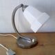 Lamp 1930 chrome and opaline, réélectrifié.