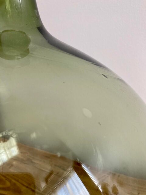 Dame-jeanne cylindrical old approx 15l in blown glass