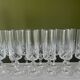 Crystal champagne flutes