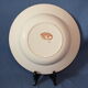 2 vintage round dishes - brown roses