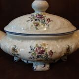 Old tureen and its tray