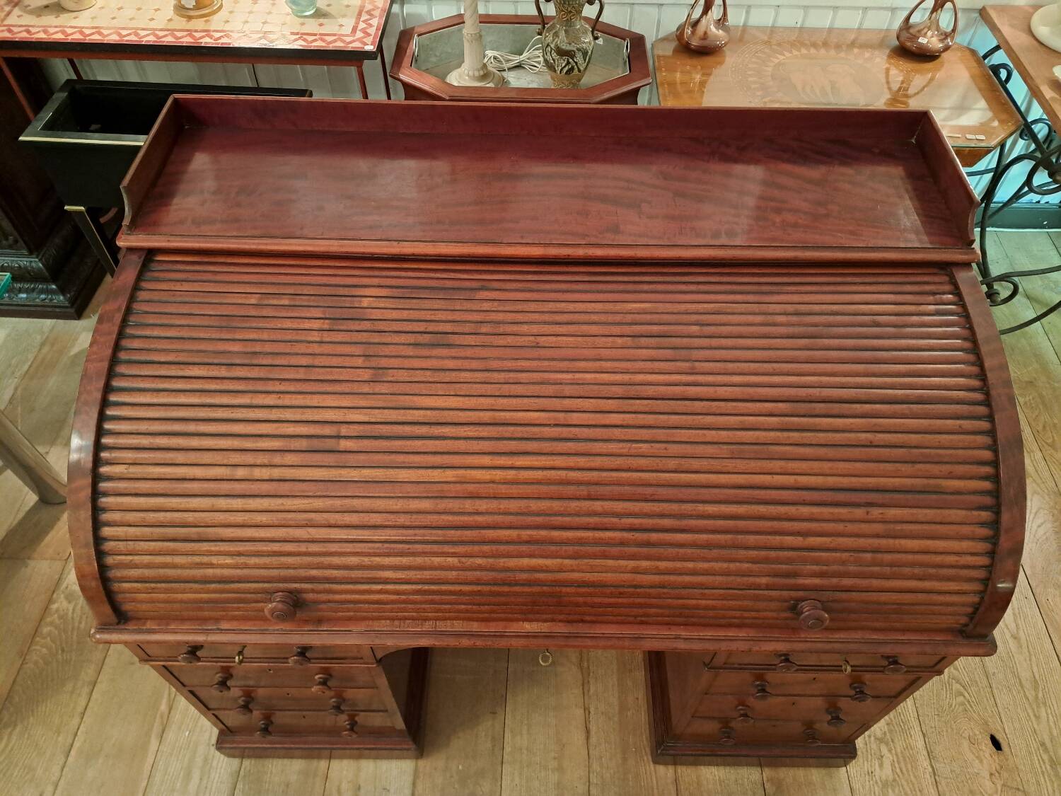 Cylinder desk stamped Holland & Sons