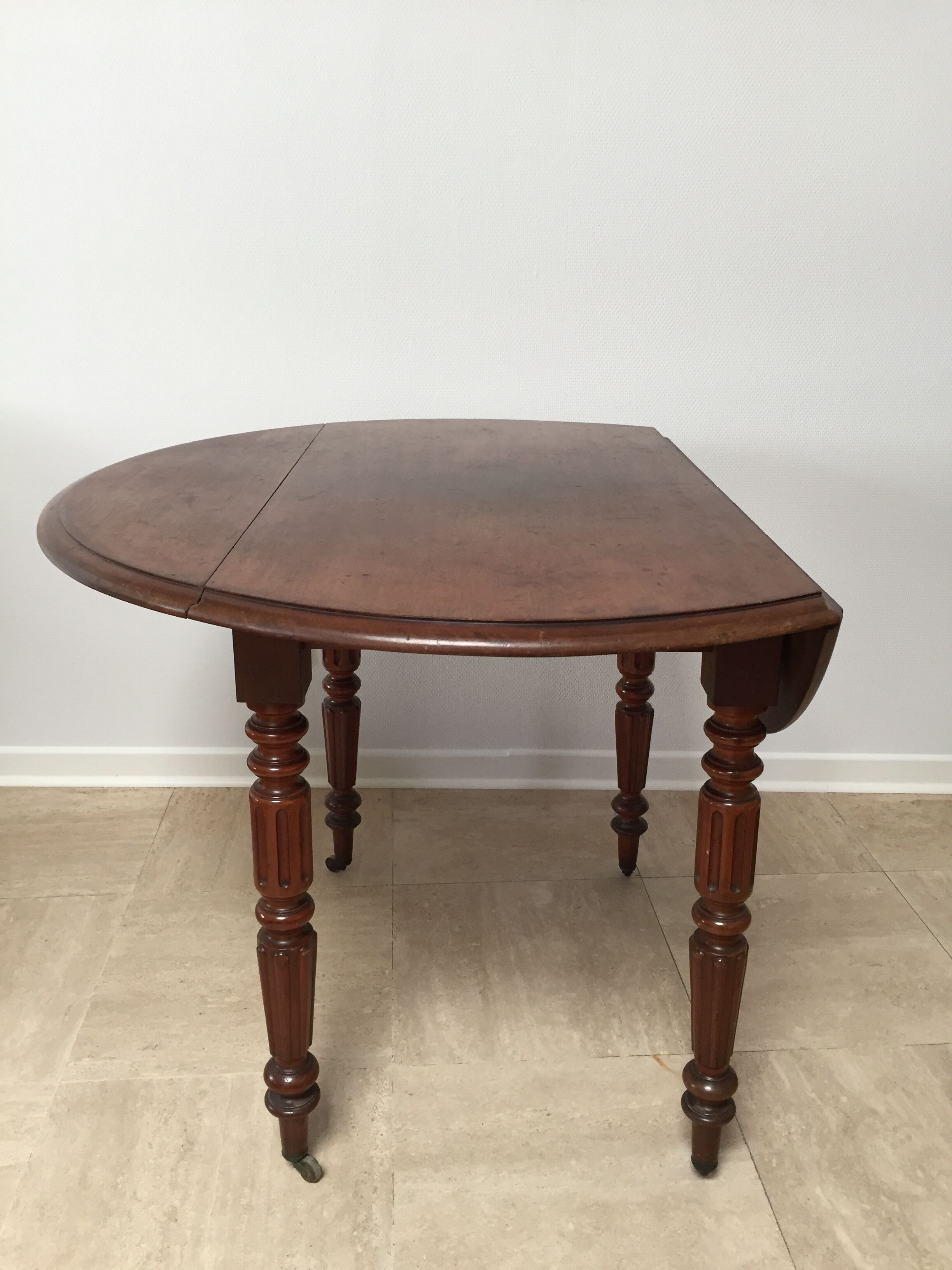 Walnut folding table 19th