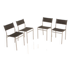 4 chaises ''SE06'' osier - martin visser