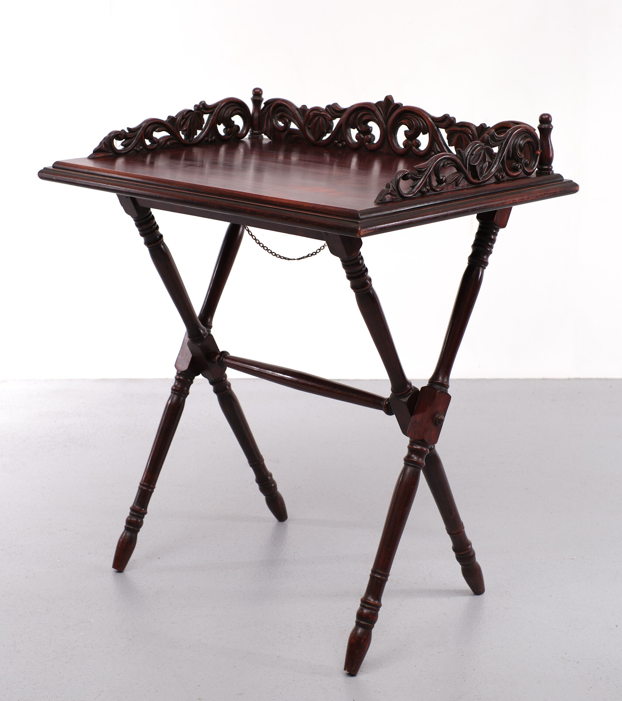 Antique Mahogany tray table Victorian 1880 England