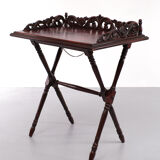 Antique Mahogany tray table Victorian 1880 England