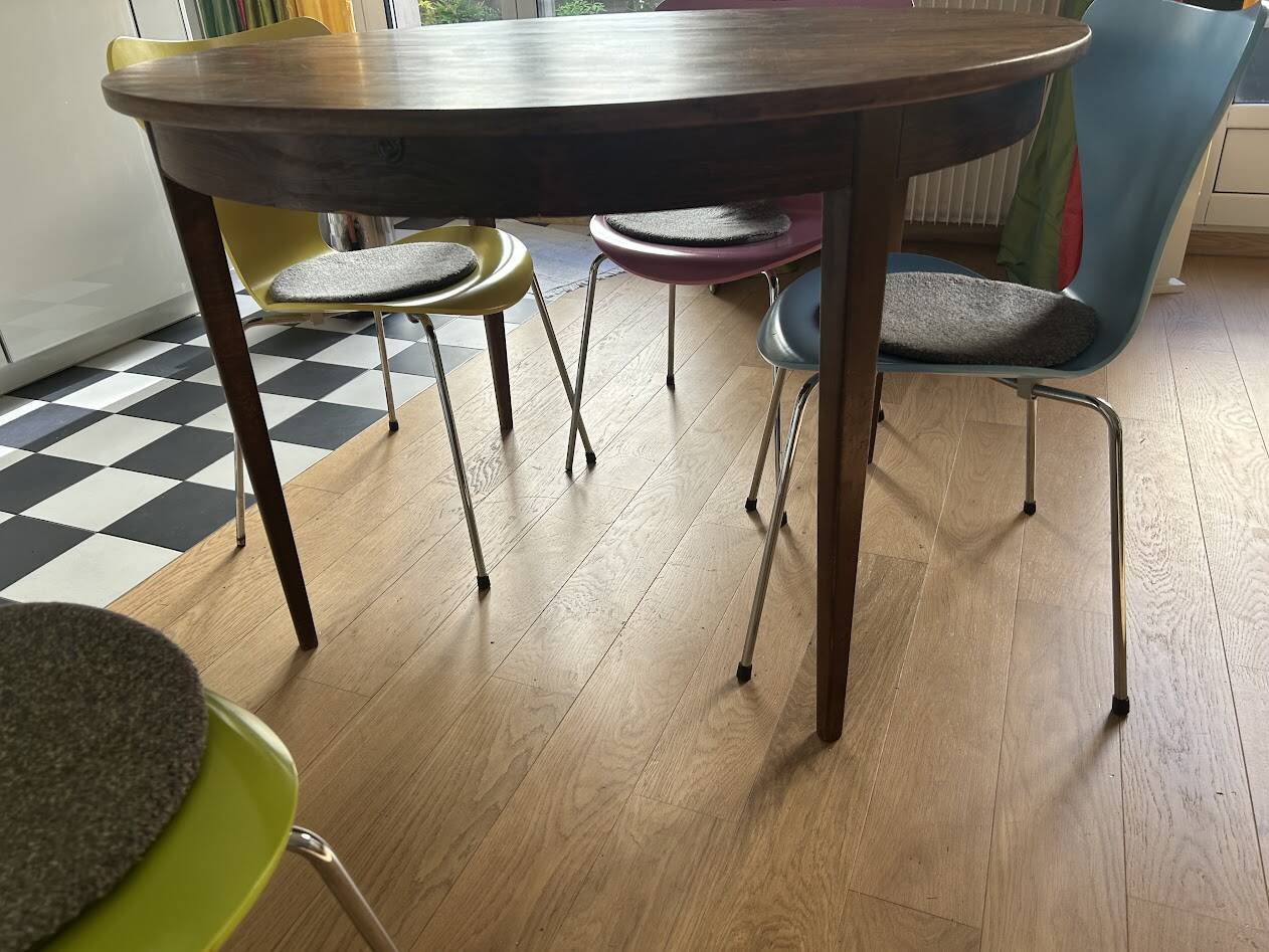 Rosewood table with butterfly extension