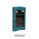 Vitrine en teck ancien (patine bleue)