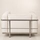 2 LC3 armchairs by Le Corbusier