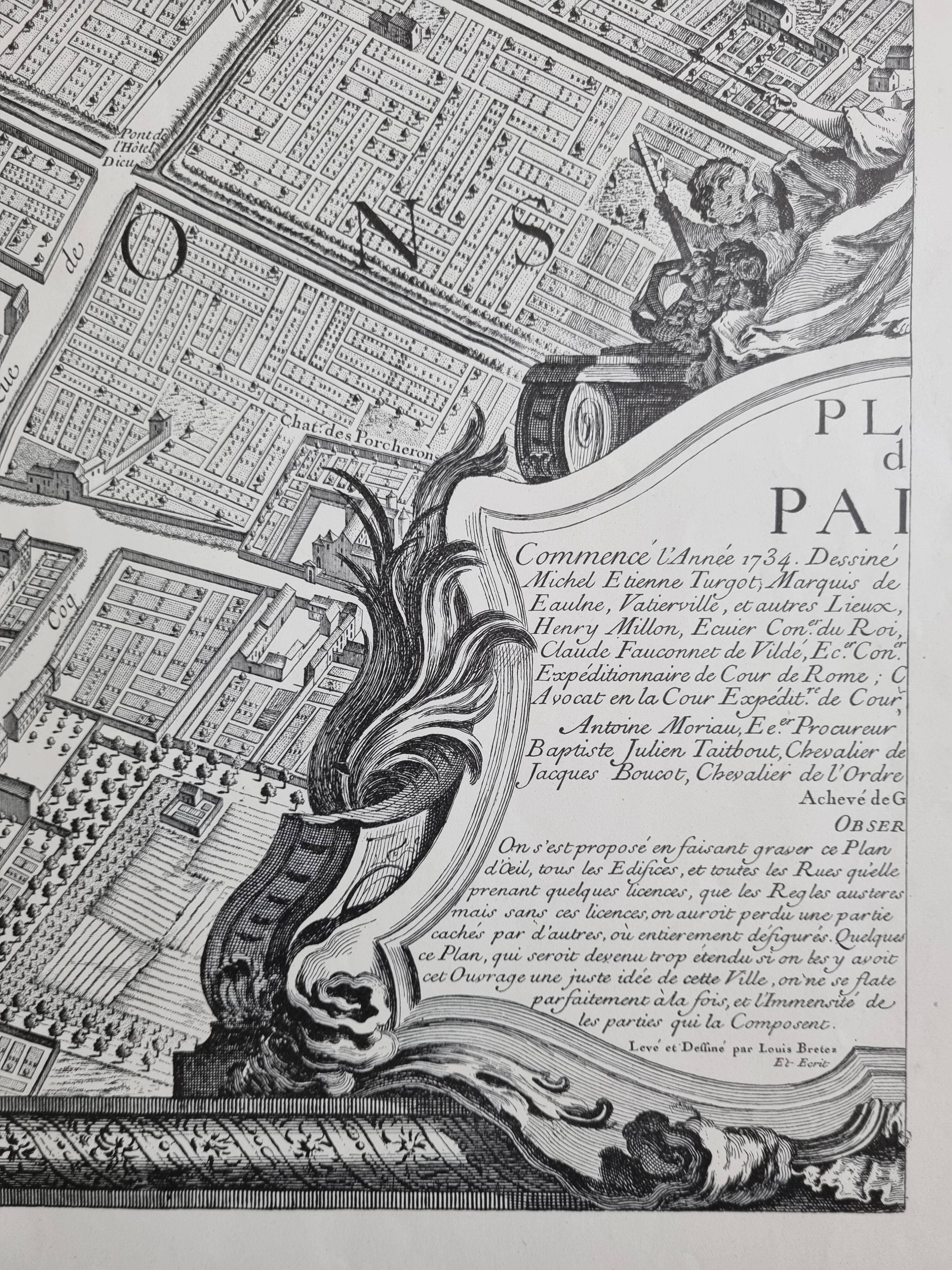 Plan of Paris in the eighteenth century in 20 plates after Turgot, 1900