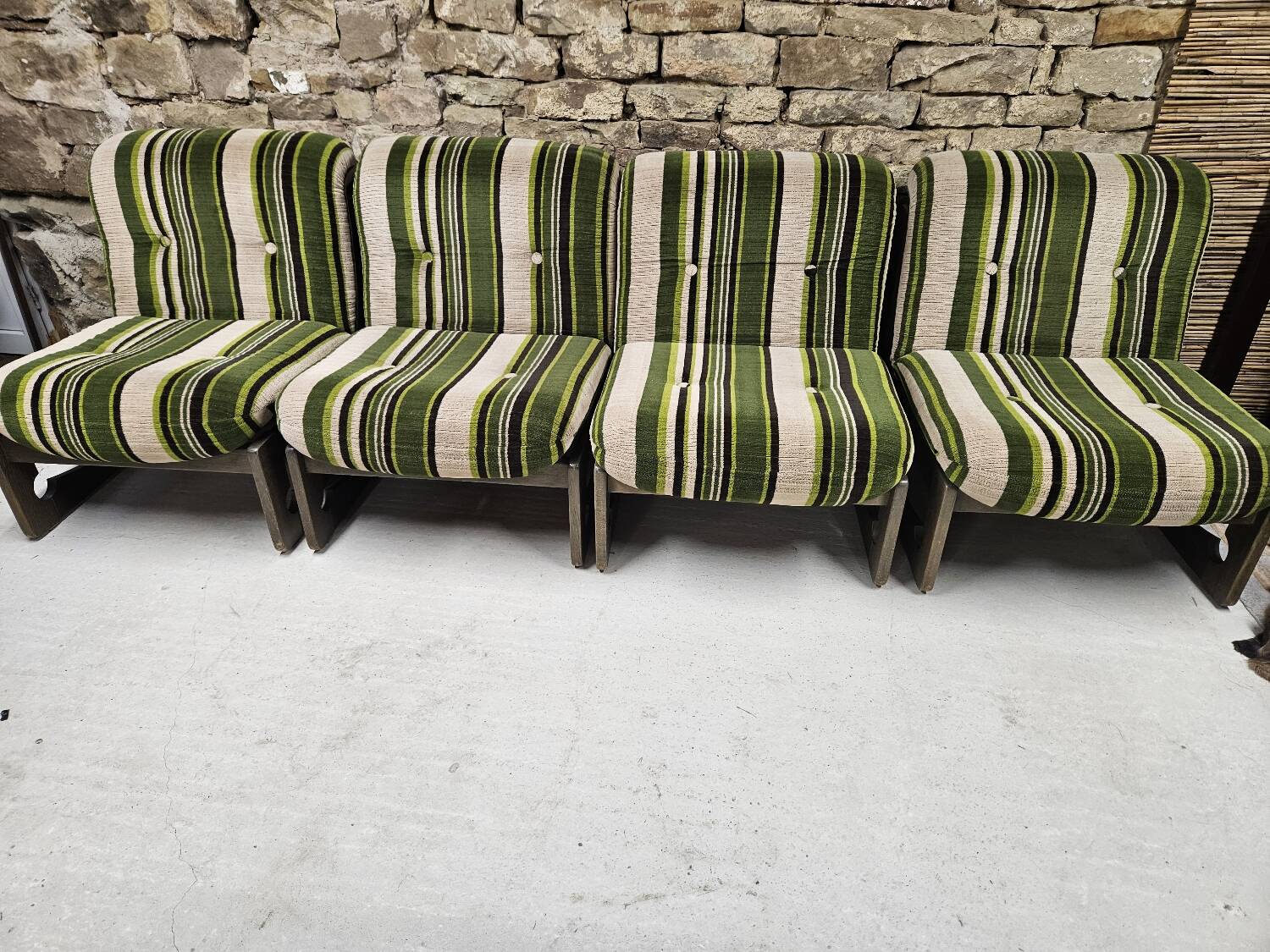 Set of 4 armchairs 1960/1970