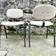 Paire de chaises tweed Strafor 1970