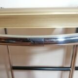 Pair of chrome spaghetti stools model 164 of Belotti for Alias of the 80s