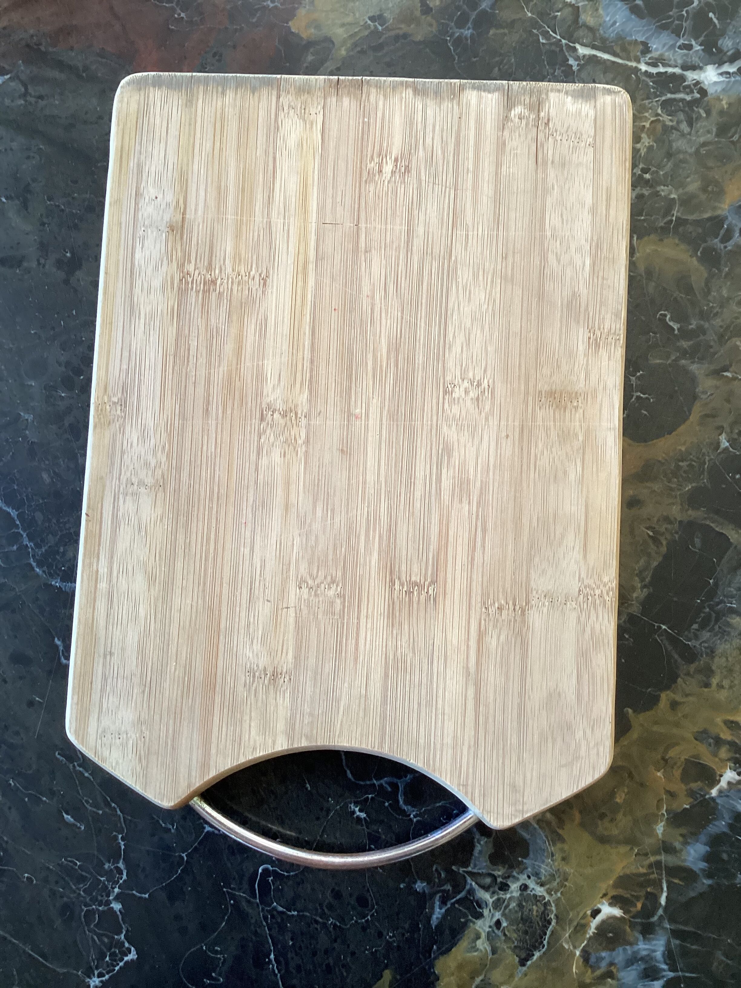 Clear wood cutting board
