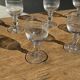 Set of 5 mini liqueur glasses on a stem H10 D8