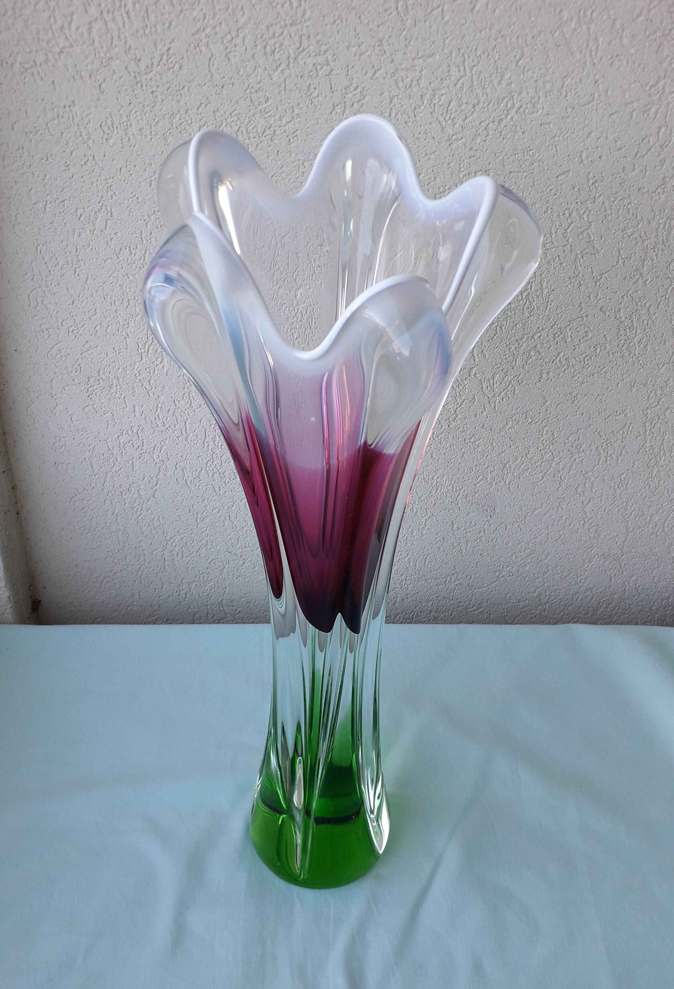 Vase en cristal Joseph Hospodka
