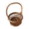 Wicker bottle rack basket