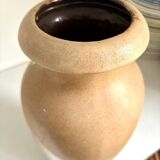 W. Germany vase in beige glazed ceramic
