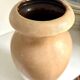 Vase W. Germany en céramique émaillée beige