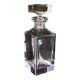 Vintage Mid Century Whiskey Square Decanter Lead Crystal