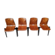 Set de 4 chaises Galvanitas s22, teinte chêne claire