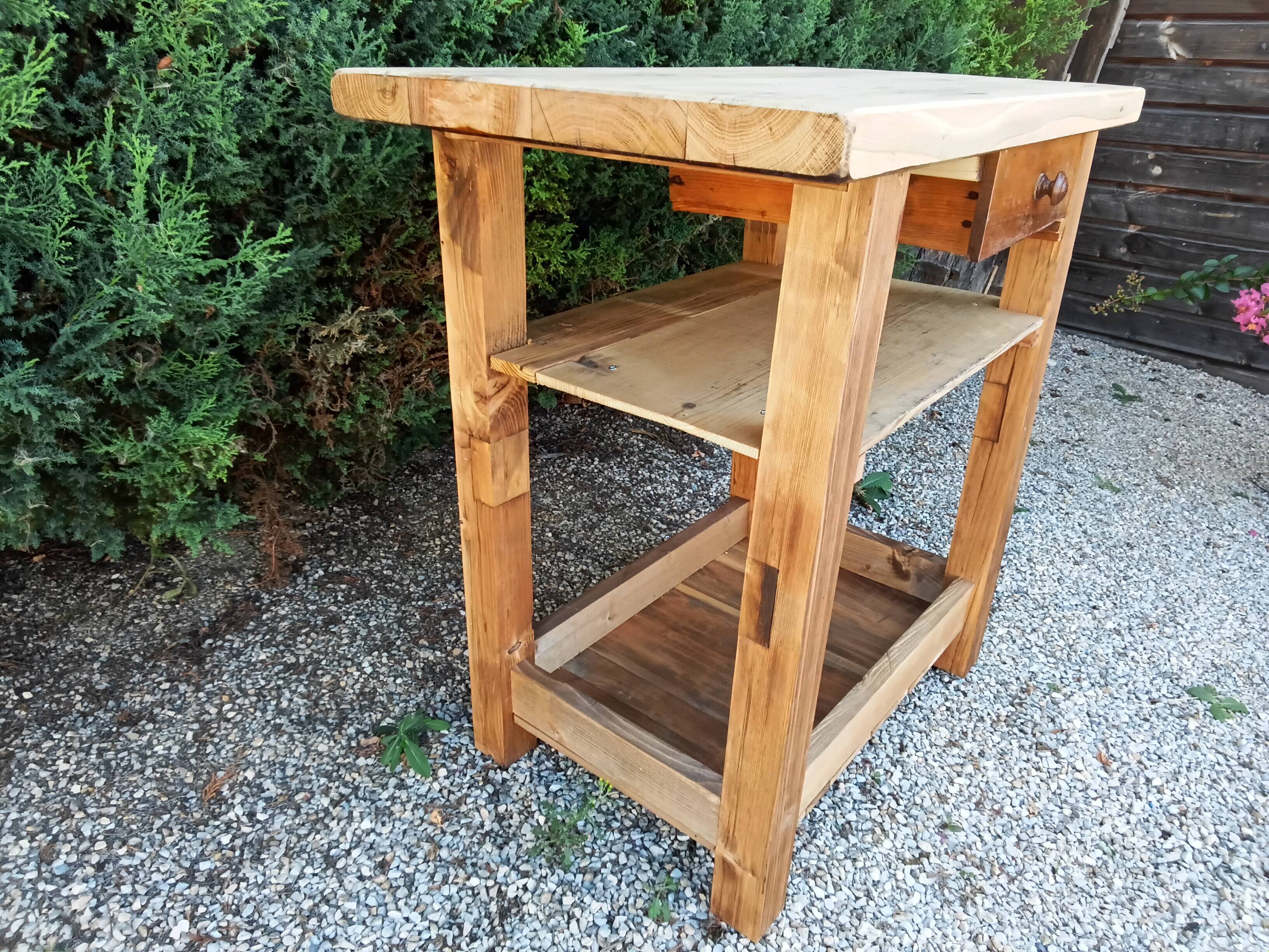 Solid wood table