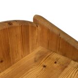 Vintage set of two pine wood bedside tables