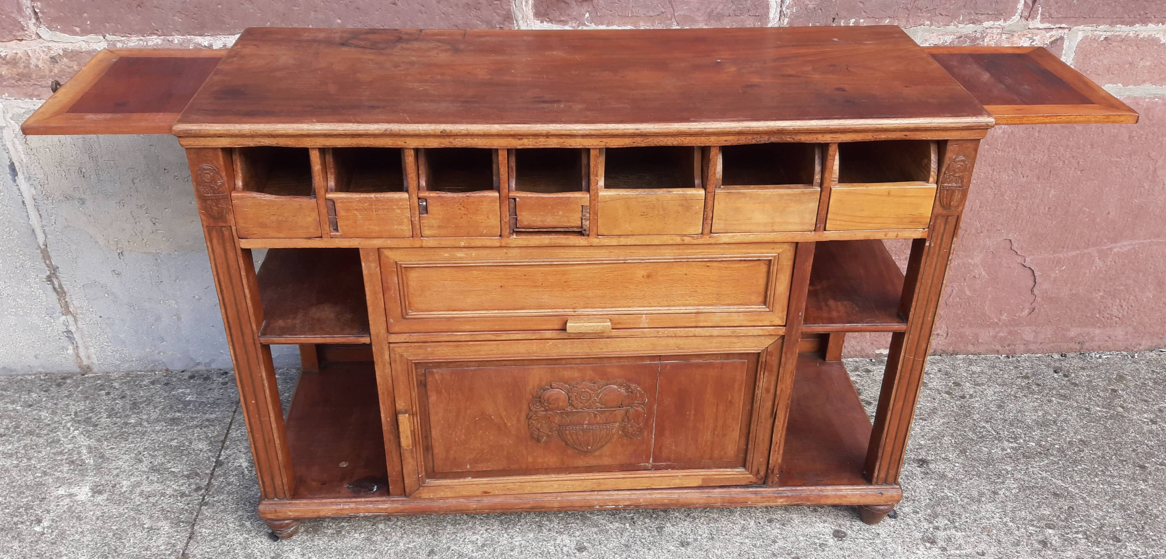 1950s restaurant serving trolley (serving console or coffee cabinet)