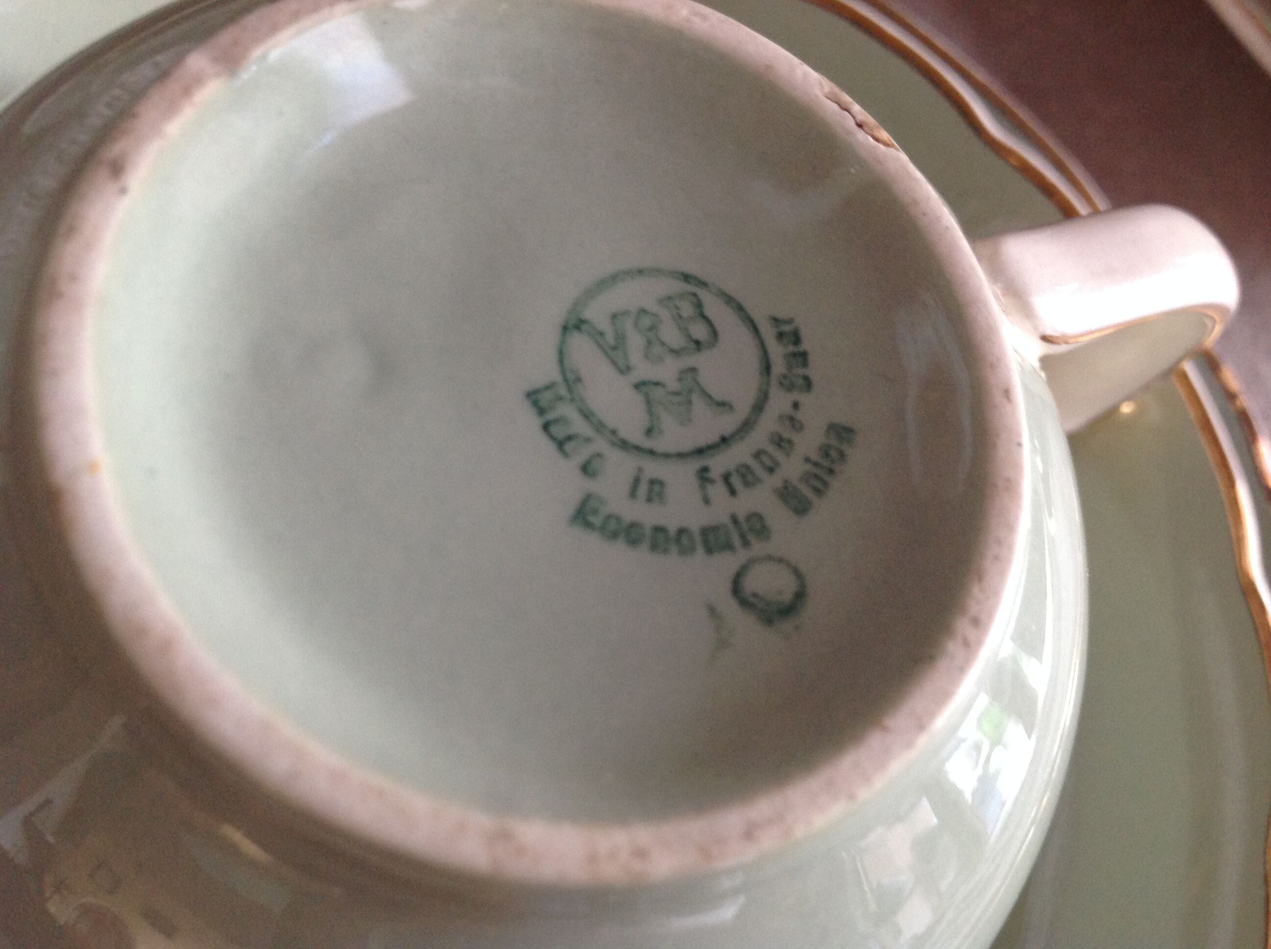 Peppermint coffee and dessert service / Villeroy - Boch / vintage 50-60