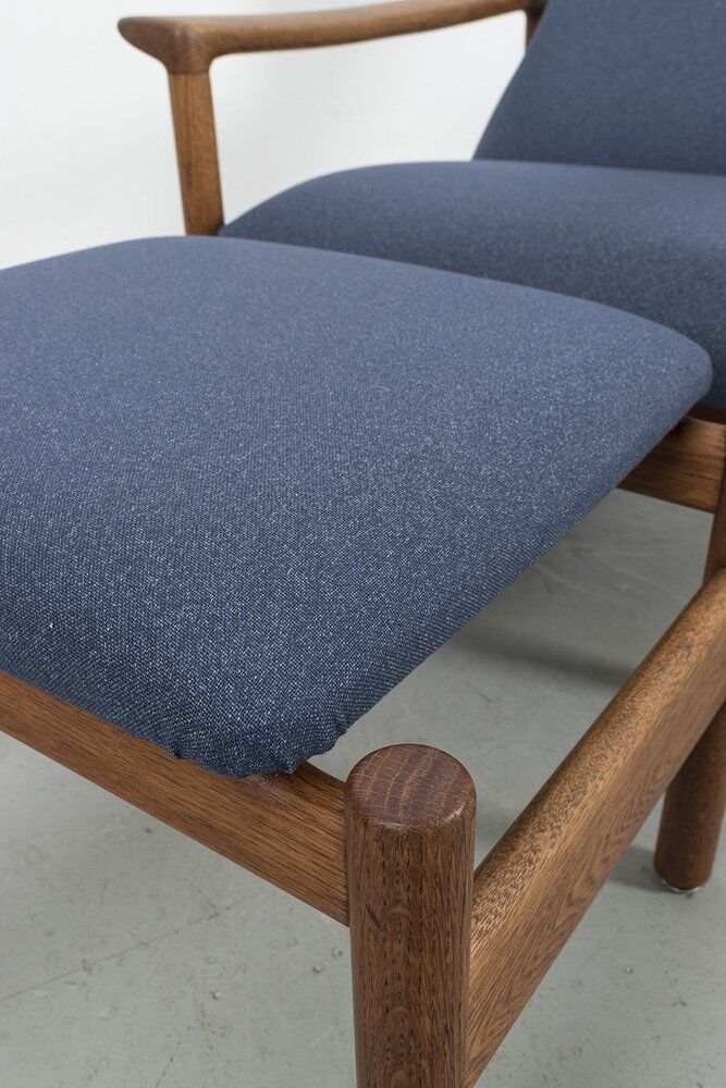 Rock Royal Armchair with Footstool by Sven Ivar Dysthe