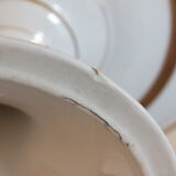White and gold porcelain display cup - Bosquin in Caen