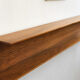 Wooden open wall shelf, 200cm, designed by Walter Wirz for Wilhelm Renz, Germany